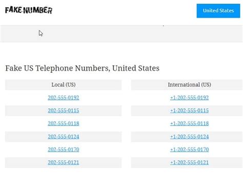 fake phone number area code